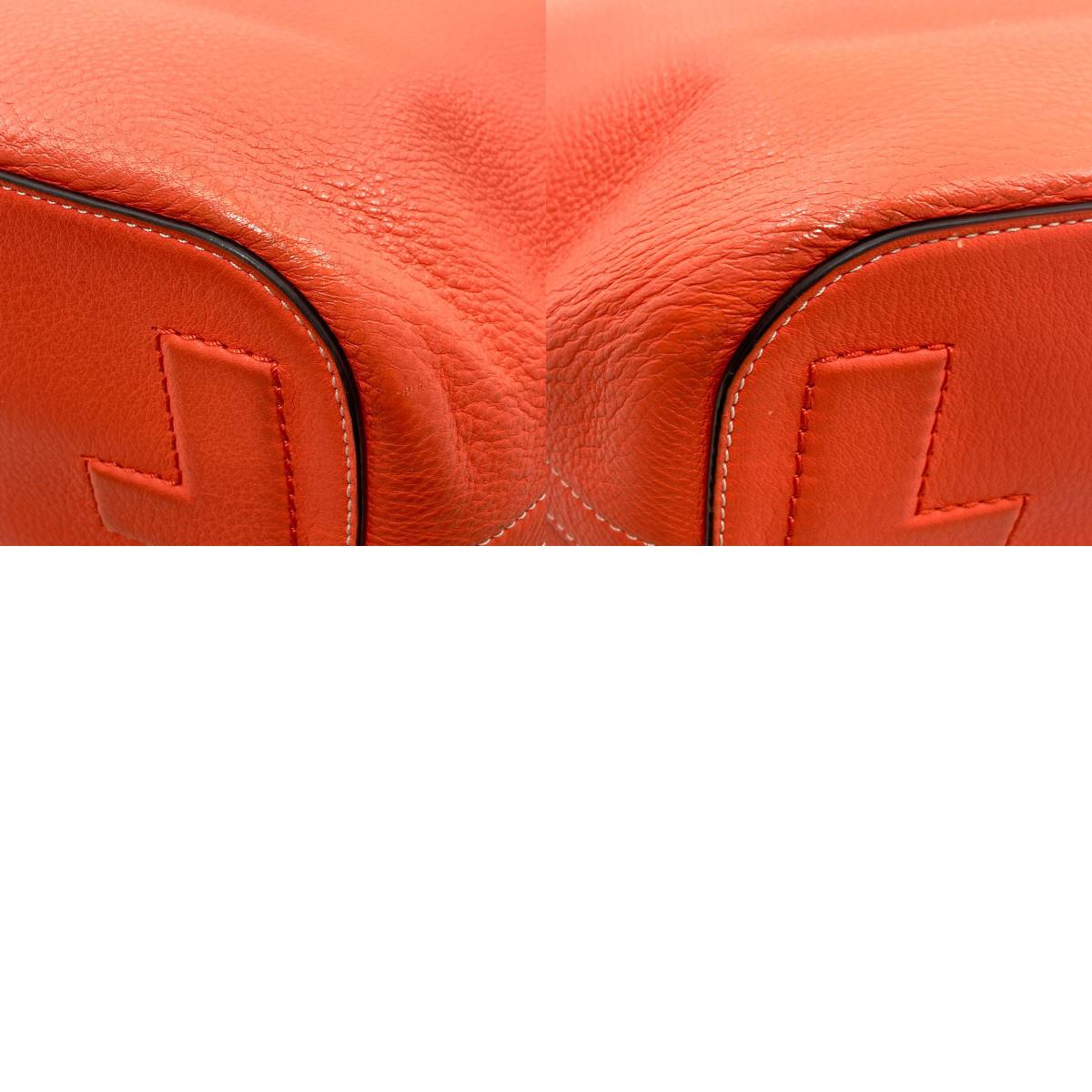 Tory Burch logo Shoulder Bag Leather Ladies [Used]