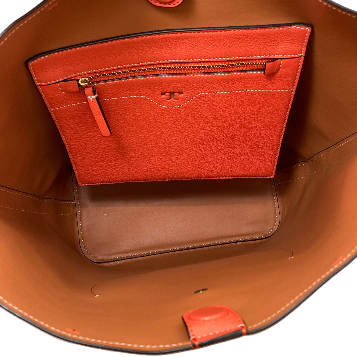 Tory Burch logo Shoulder Bag Leather Ladies [Used]