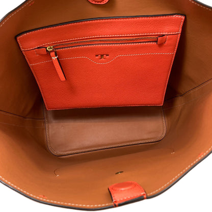 Tory Burch logo Shoulder Bag Leather Ladies [Used]