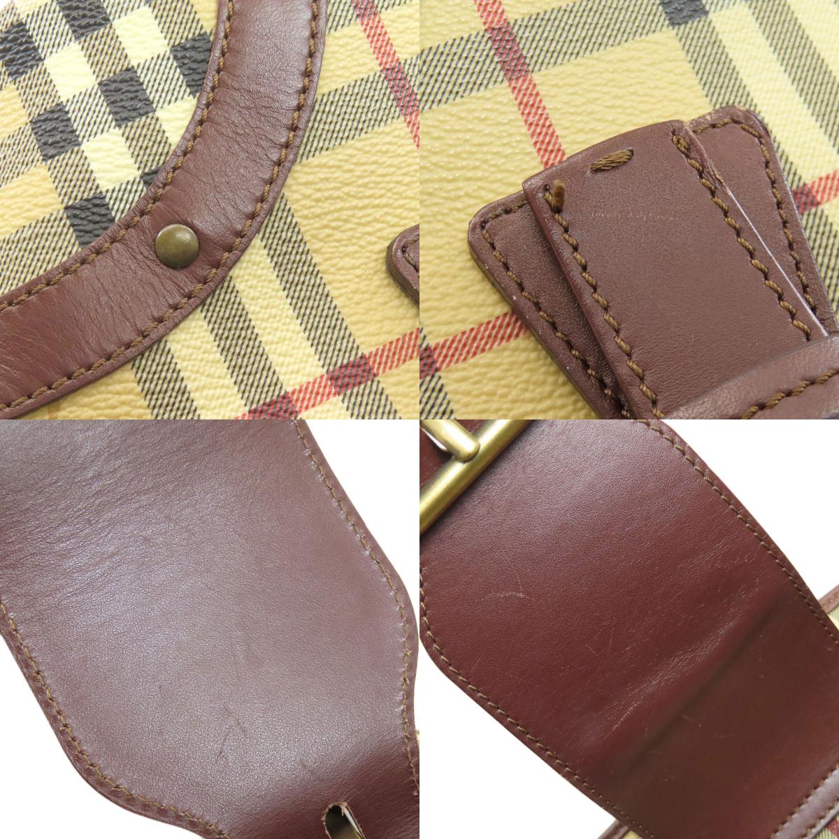 BURBERRY Burberry Check Handbag PVC LeatherLadies [Used]
