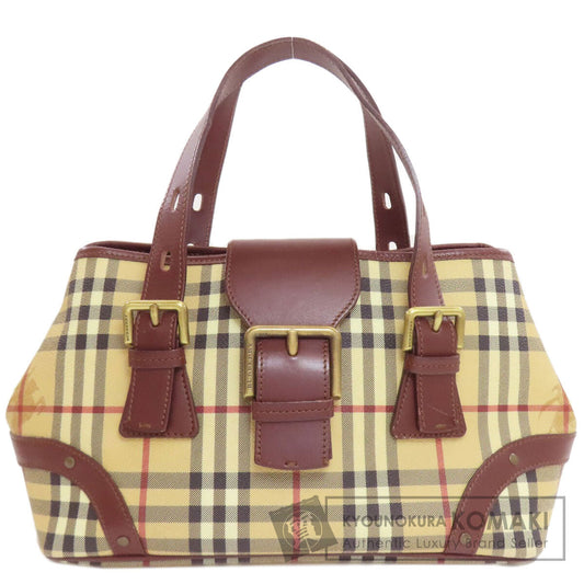BURBERRY Burberry Check Handbag PVC LeatherLadies [Used]