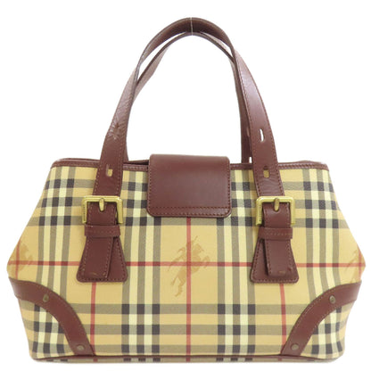BURBERRY Burberry Check Handbag PVC LeatherLadies [Used]