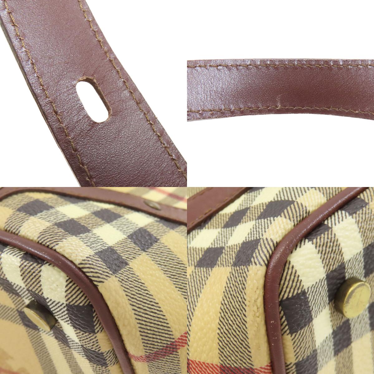 BURBERRY Burberry Check Handbag PVC LeatherLadies [Used]