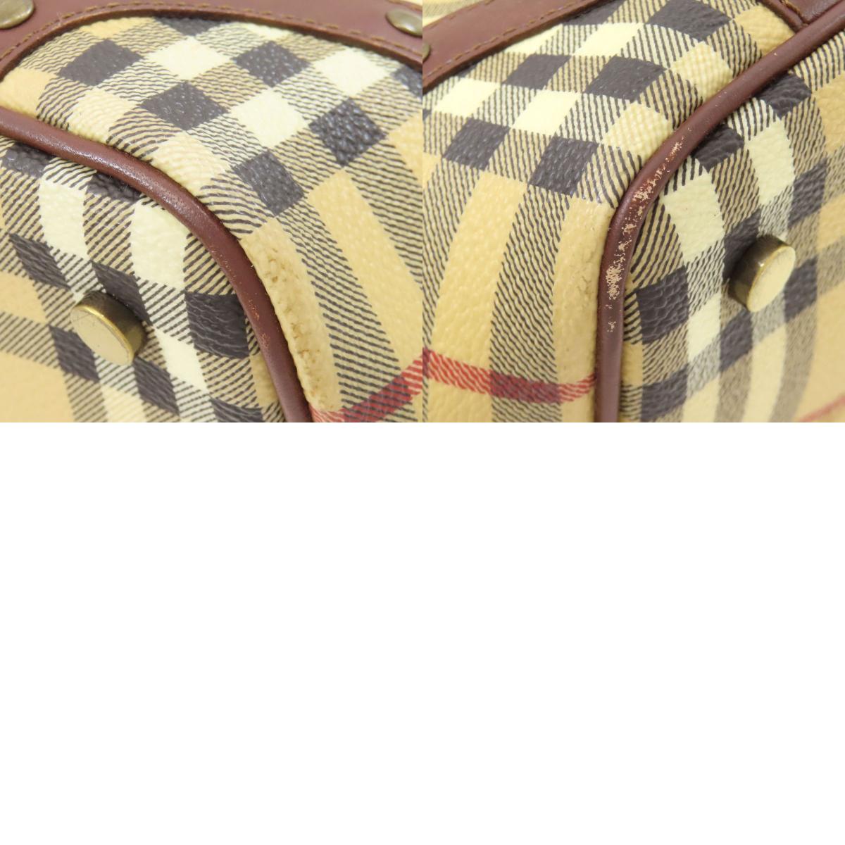 BURBERRY Burberry Check Handbag PVC LeatherLadies [Used]