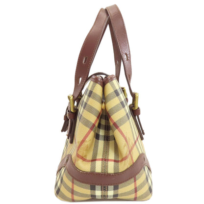 BURBERRY Burberry Check Handbag PVC LeatherLadies [Used]