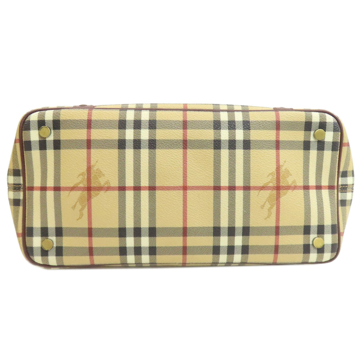 BURBERRY Burberry Check Handbag PVC LeatherLadies [Used]