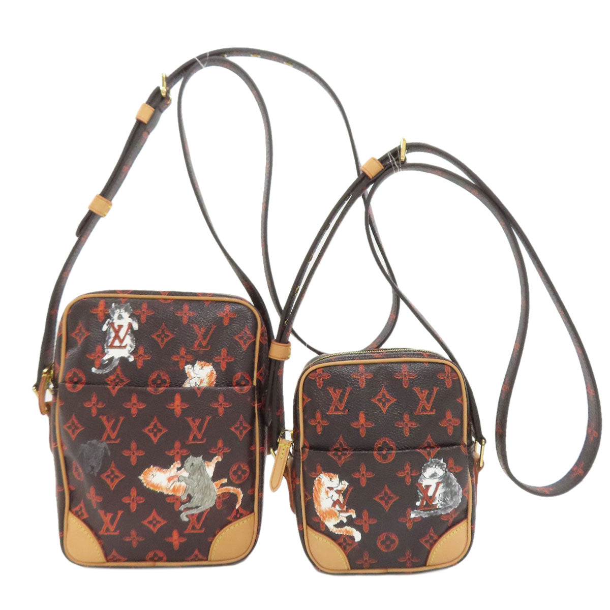 LOUIS VUITTON M44399 Panam Set Catgram Shoulder Bag Monogram canvas Ladies [Used]