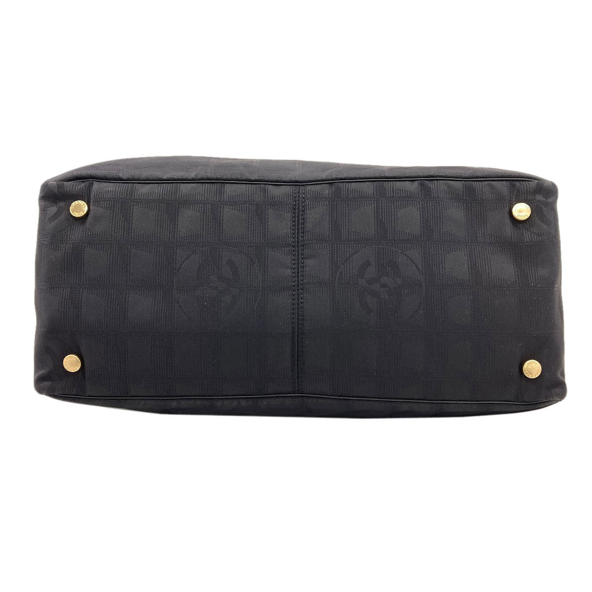 CHANEL New Travel Line MM GoldHardware Tote Bag Nylon Ladies [Used]