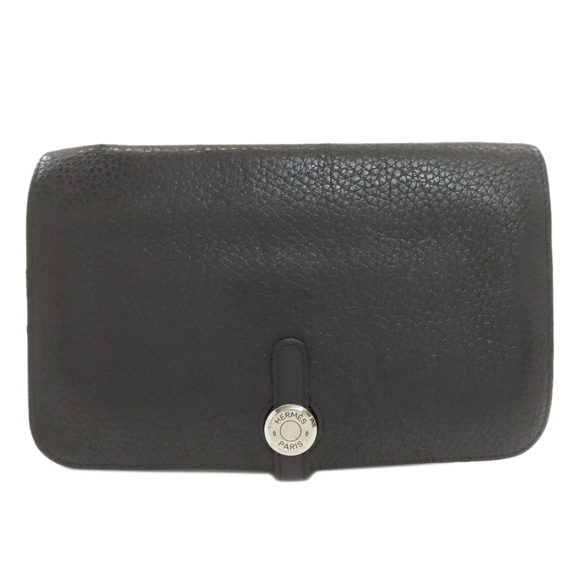 HERMES Dogon GM Duo SilverHardware Long wallet (with coin pocket) Togo Ladies [Used]