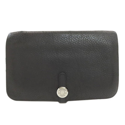 HERMES Dogon GM Duo SilverHardware Long wallet (with coin pocket) Togo Ladies [Used]