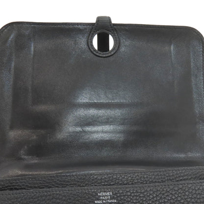 HERMES Dogon GM Duo SilverHardware Long wallet (with coin pocket) Togo Ladies [Used]