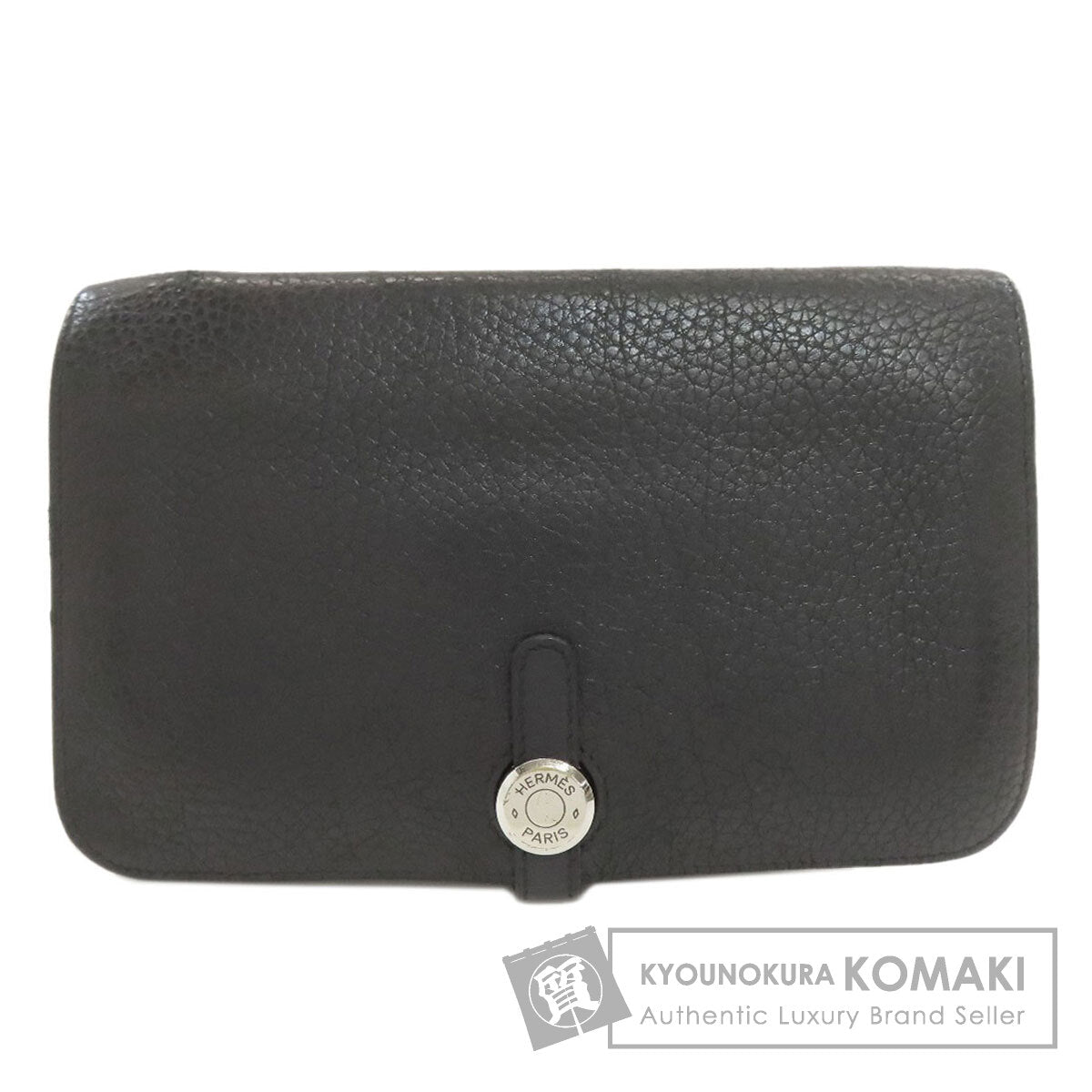 HERMES Dogon GM Duo SilverHardware Long wallet (with coin pocket) Togo Ladies [Used]