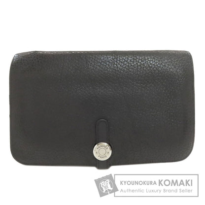 HERMES Dogon GM Duo SilverHardware Long wallet (with coin pocket) Togo Ladies [Used]