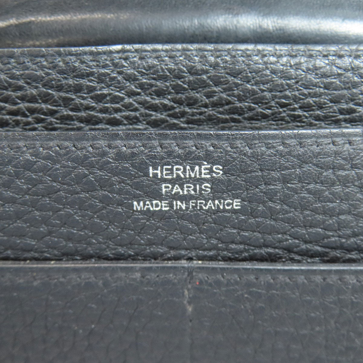 HERMES Dogon GM Duo SilverHardware Long wallet (with coin pocket) Togo Ladies [Used]