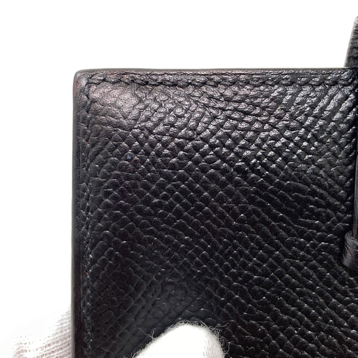 HERMES Bearn Gold Hardware Card Case Epsom Ladies [Used]