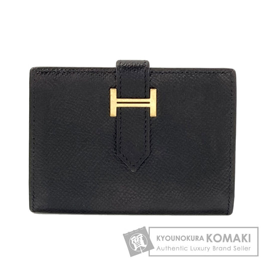 HERMES Bearn Gold Hardware Card Case Epsom Ladies [Used]
