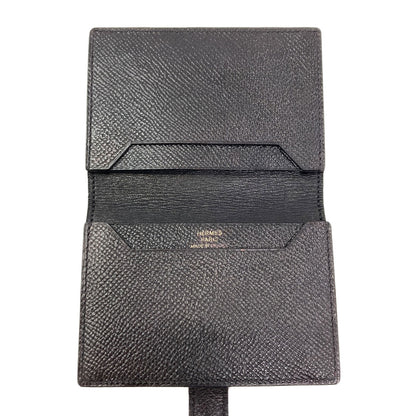 HERMES Bearn Gold Hardware Card Case Epsom Ladies [Used]