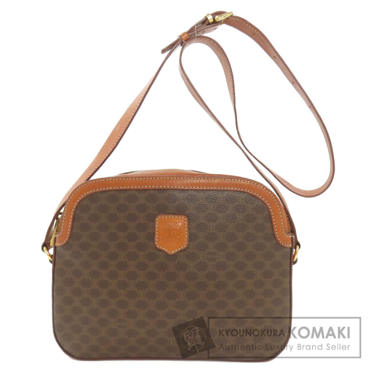 CELINE Macadam pattern Shoulder Bag PVC Ladies [Used]