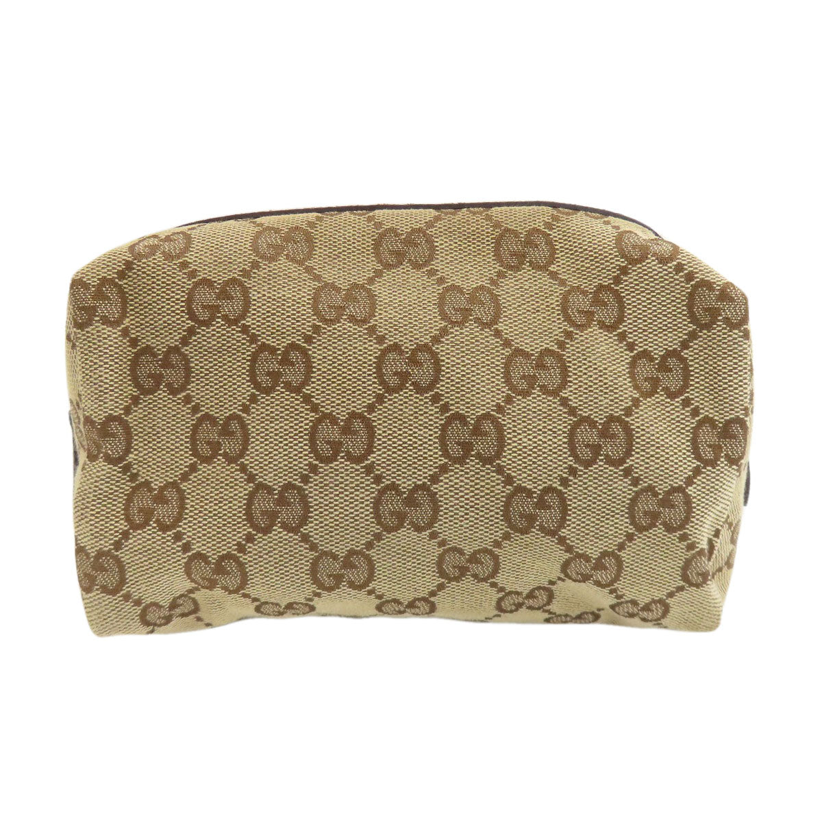 GUCCI 29595 GG Cosmetics Pouch Canvas LeatherLadies [Used]