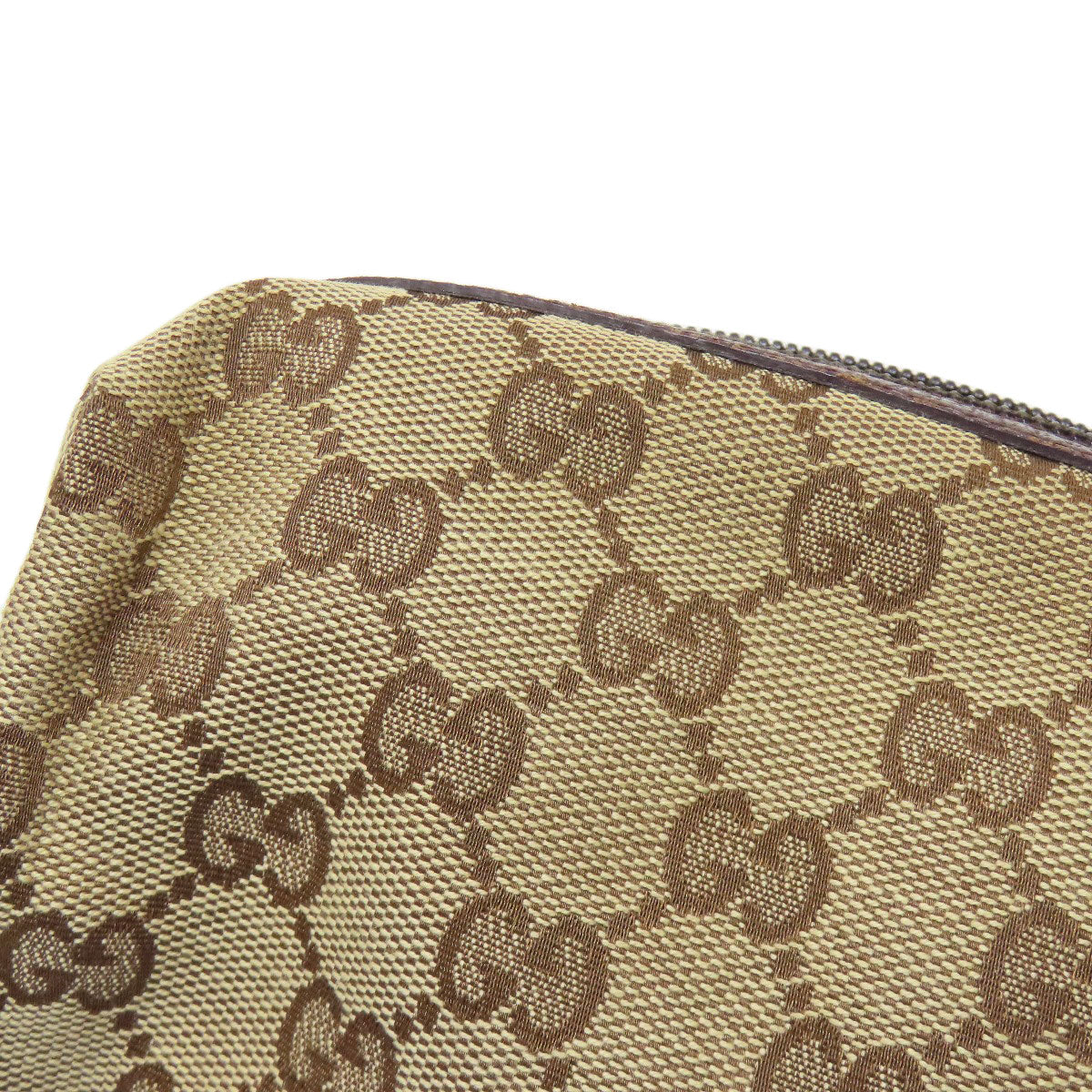 GUCCI 29595 GG Cosmetics Pouch Canvas LeatherLadies [Used]