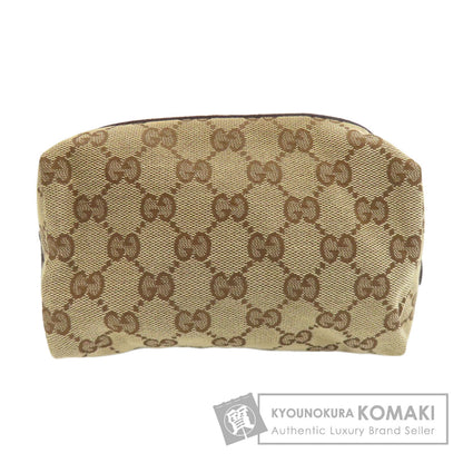 GUCCI 29595 GG Cosmetics Pouch Canvas LeatherLadies [Used]