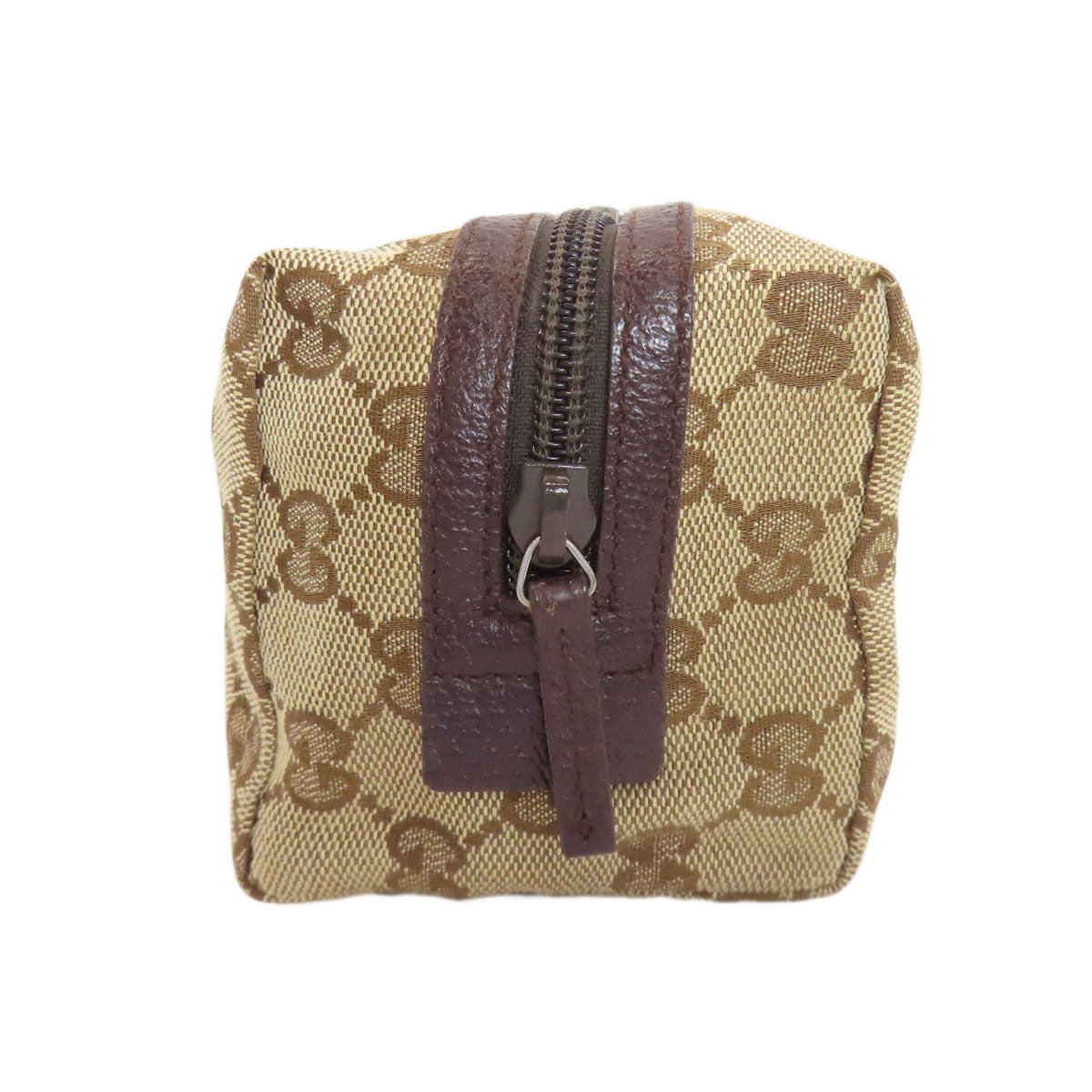 GUCCI 29595 GG Cosmetics Pouch Canvas LeatherLadies [Used]