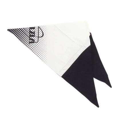 PRADA Triangle Dot Scarf Cotton Ladies [Used]