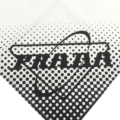 PRADA Triangle Dot Scarf Cotton Ladies [Used]