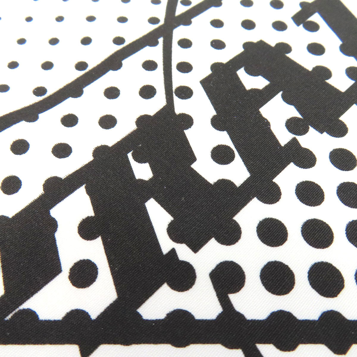 PRADA Triangle Dot Scarf Cotton Ladies [Used]