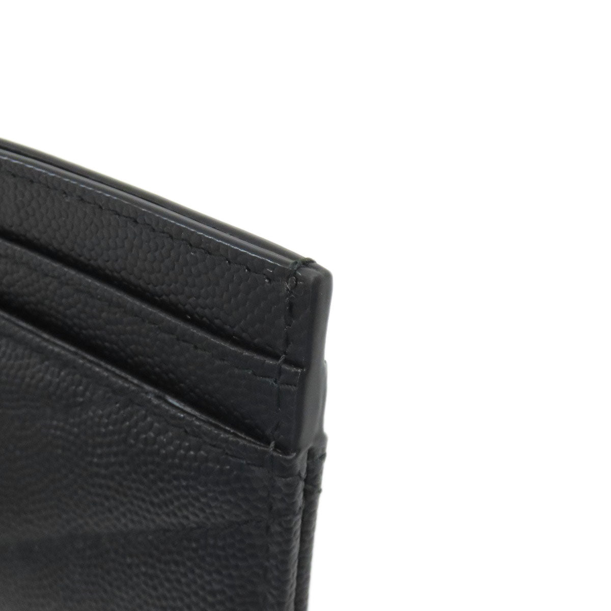 YVES SAINT LAURENT V stitch Cassandra Card Case Calf Ladies [Used]