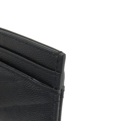 YVES SAINT LAURENT V stitch Cassandra Card Case Calf Ladies [Used]