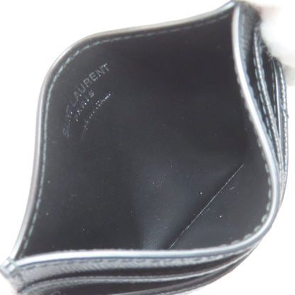 YVES SAINT LAURENT V stitch Cassandra Card Case Calf Ladies [Used]