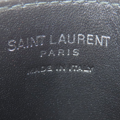 YVES SAINT LAURENT V stitch Cassandra Card Case Calf Ladies [Used]