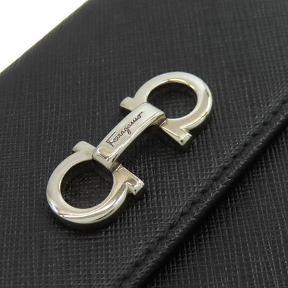 Salvatore Ferragamo GanciniHardware Bifold Wallet with Coin Pocket Leather Ladies [Used]