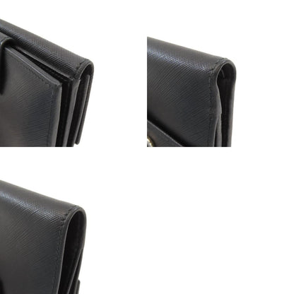 Salvatore Ferragamo GanciniHardware Bifold Wallet with Coin Pocket Leather Ladies [Used]