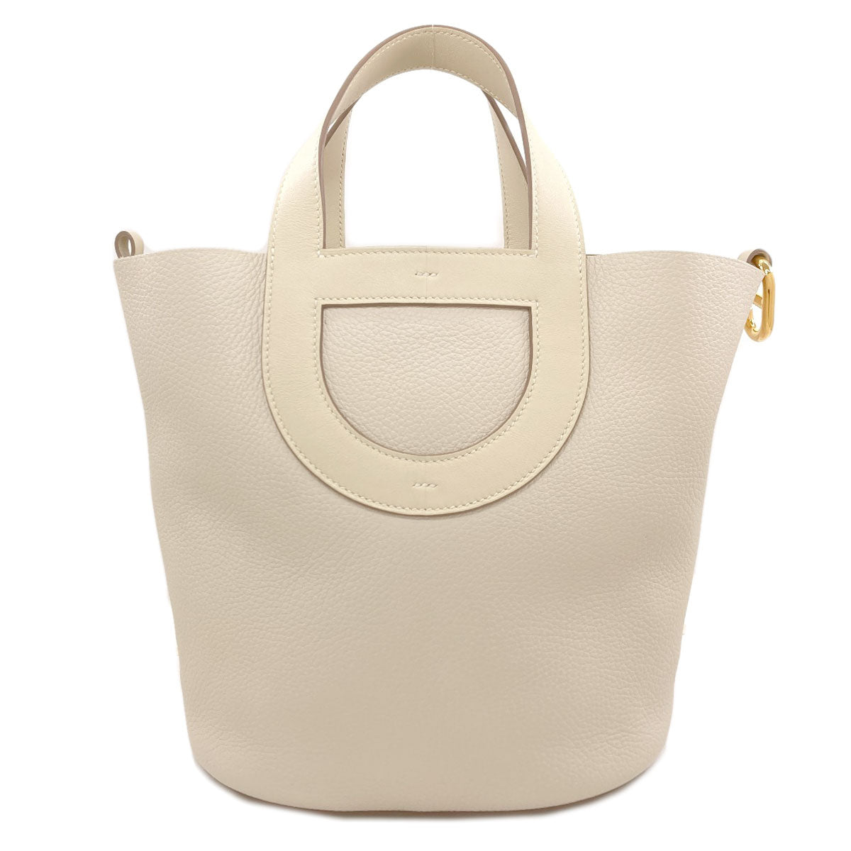 HERMES In the Loop 18 Gold Hardware Handbag Taurillon Clemence Ladies [Used]