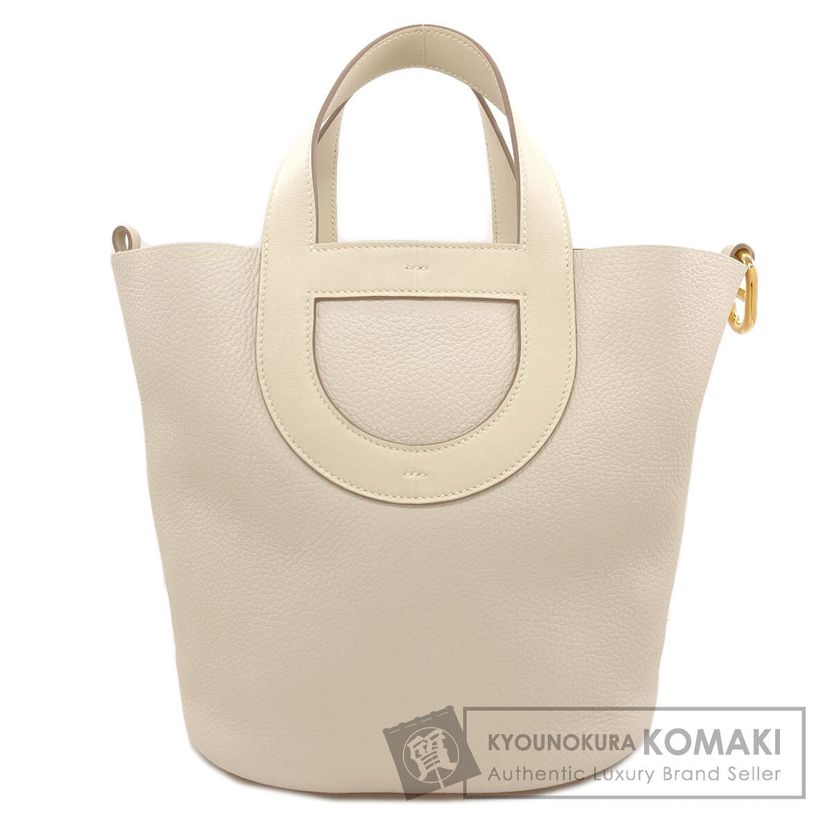 HERMES In the Loop 18 Gold Hardware Handbag Taurillon Clemence Ladies [Used]