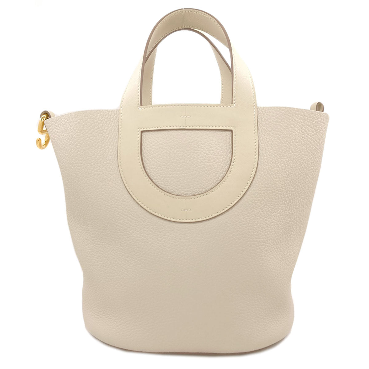 HERMES In the Loop 18 Gold Hardware Handbag Taurillon Clemence Ladies [Used]