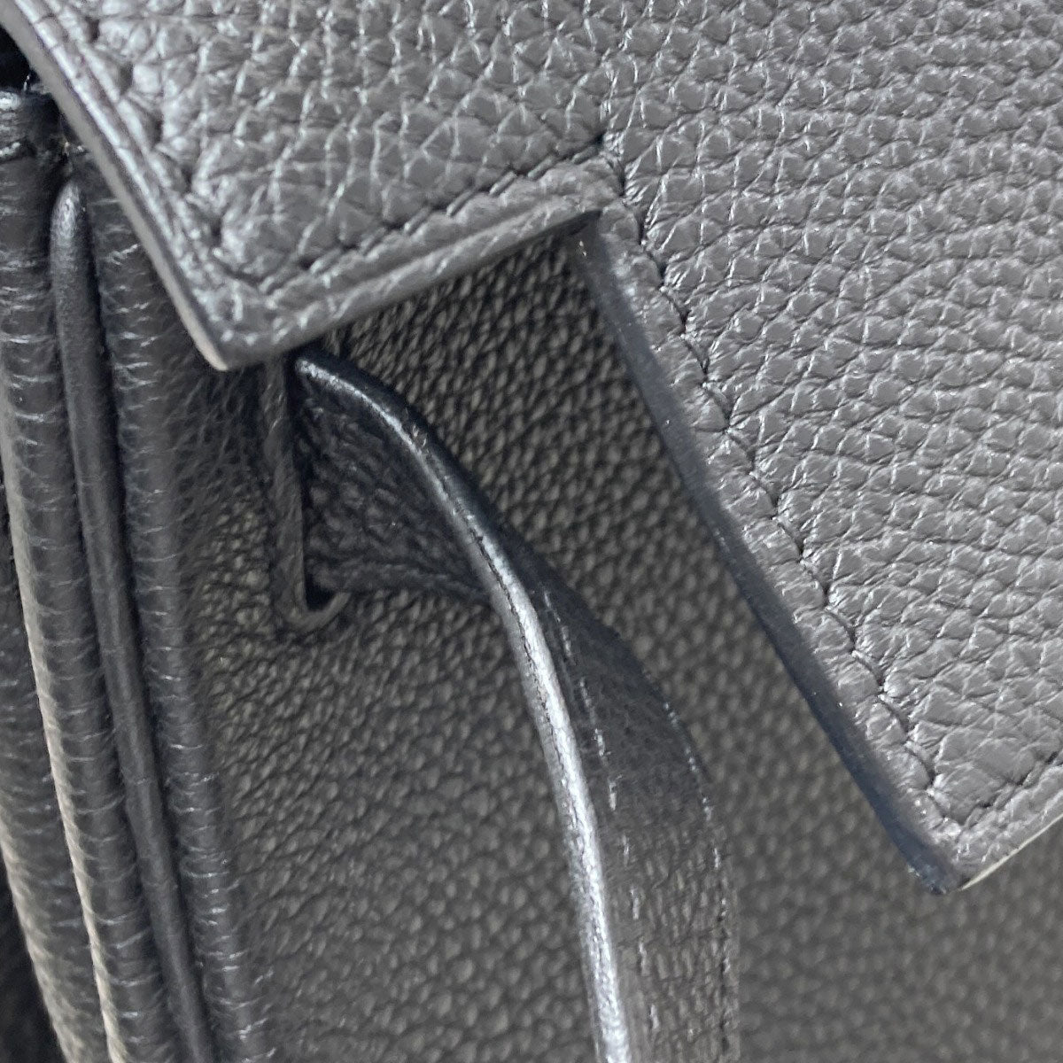 HERMES Kelly 28 Inner Stitch SilverHardware Handbag Taurillon Clemence Ladies [Used]
