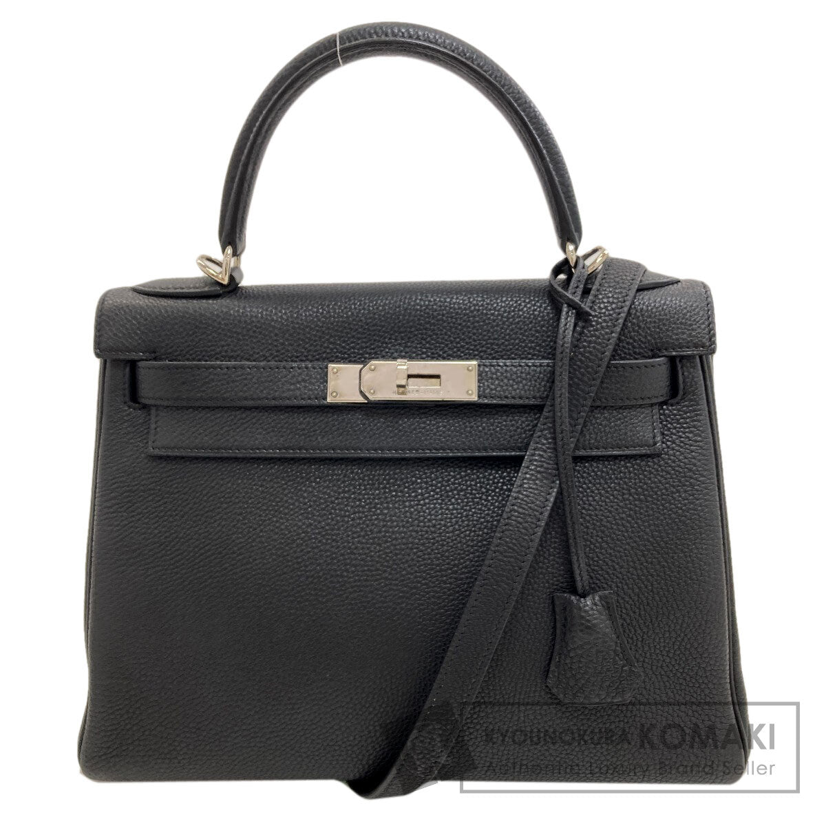 HERMES Kelly 28 Inner Stitch SilverHardware Handbag Taurillon Clemence Ladies [Used]