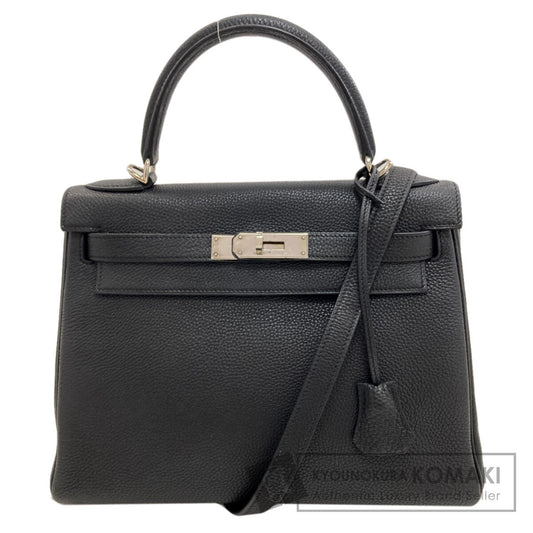 HERMES Kelly 28 Inner Stitch SilverHardware Handbag Taurillon Clemence Ladies [Used]