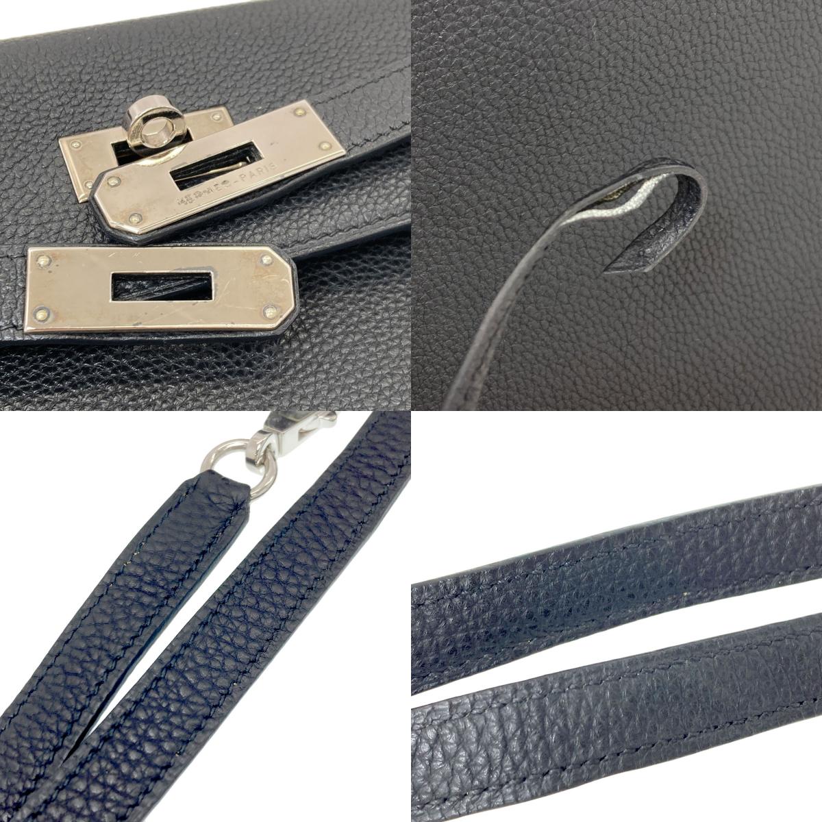 HERMES Kelly 28 Inner Stitch SilverHardware Handbag Taurillon Clemence Ladies [Used]