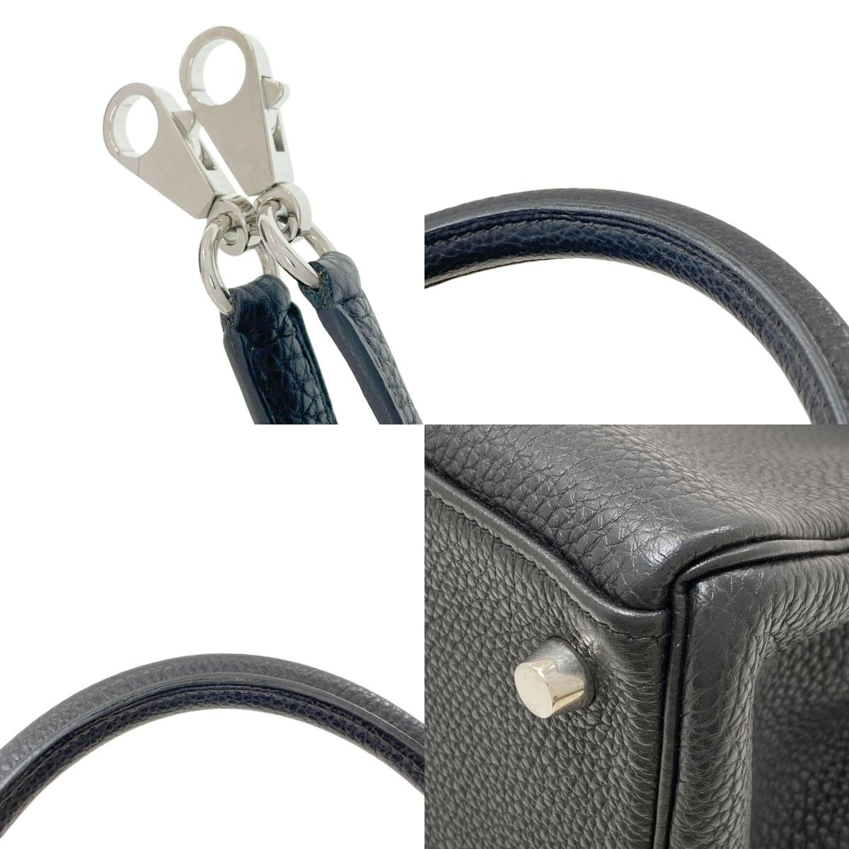 HERMES Kelly 28 Inner Stitch SilverHardware Handbag Taurillon Clemence Ladies [Used]