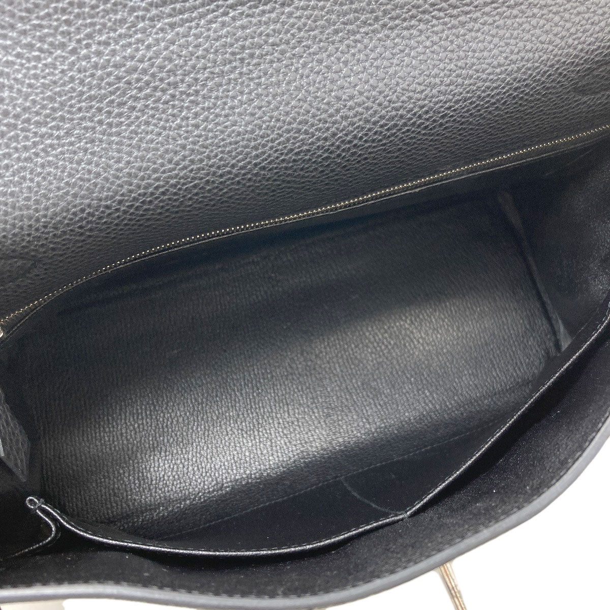 HERMES Kelly 28 Inner Stitch SilverHardware Handbag Taurillon Clemence Ladies [Used]