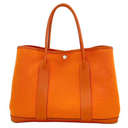HERMES Garden Party PM Silver Hardware Tote Bag Towar Officche Ladies [Used]