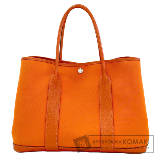 HERMES Garden Party PM Silver Hardware Tote Bag Towar Officche Ladies [Used]