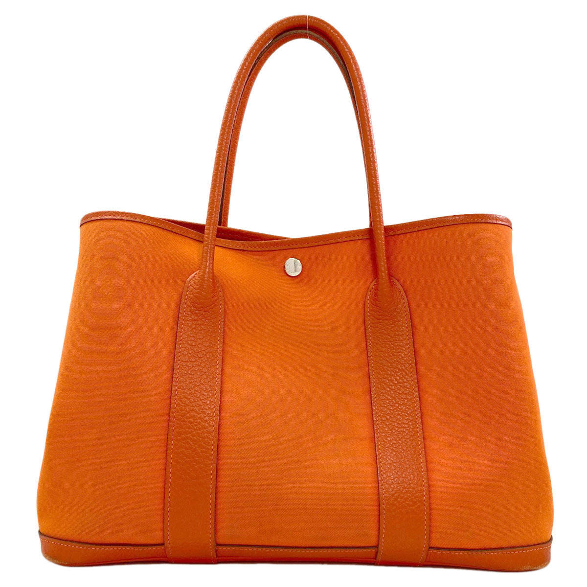 HERMES Garden Party PM Silver Hardware Tote Bag Towar Officche Ladies [Used]