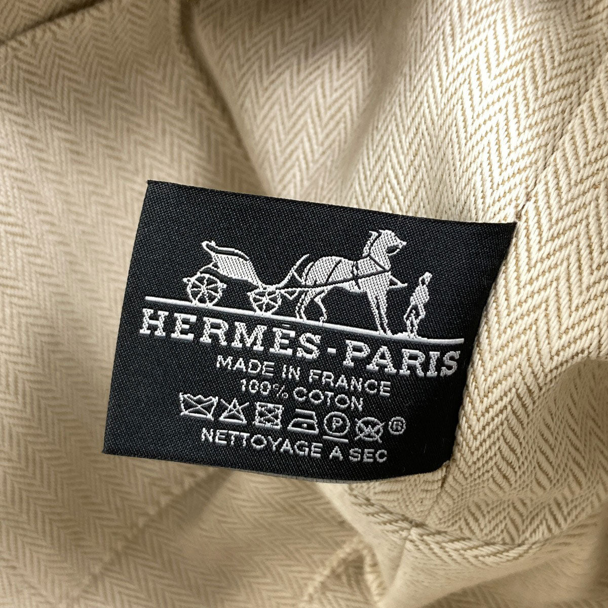 HERMES Bride a Black PM SilverHardware Handbag Canvas Ladies [Used]