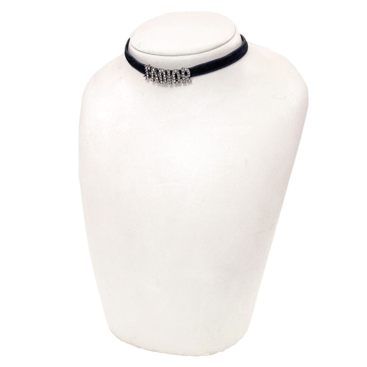 CHRISTIAN DIOR Jadior choker Velor Ladies [Used]