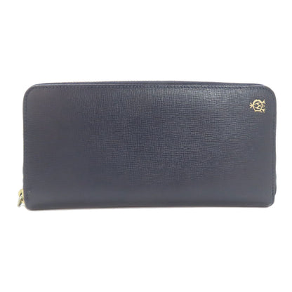 Dunhill logo Long wallet (with coin pocket) Leather mens [Used]